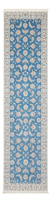 Alfombra de pasillo Alfombra Persa - Nain - Prima - 300 x 84 cm - azul