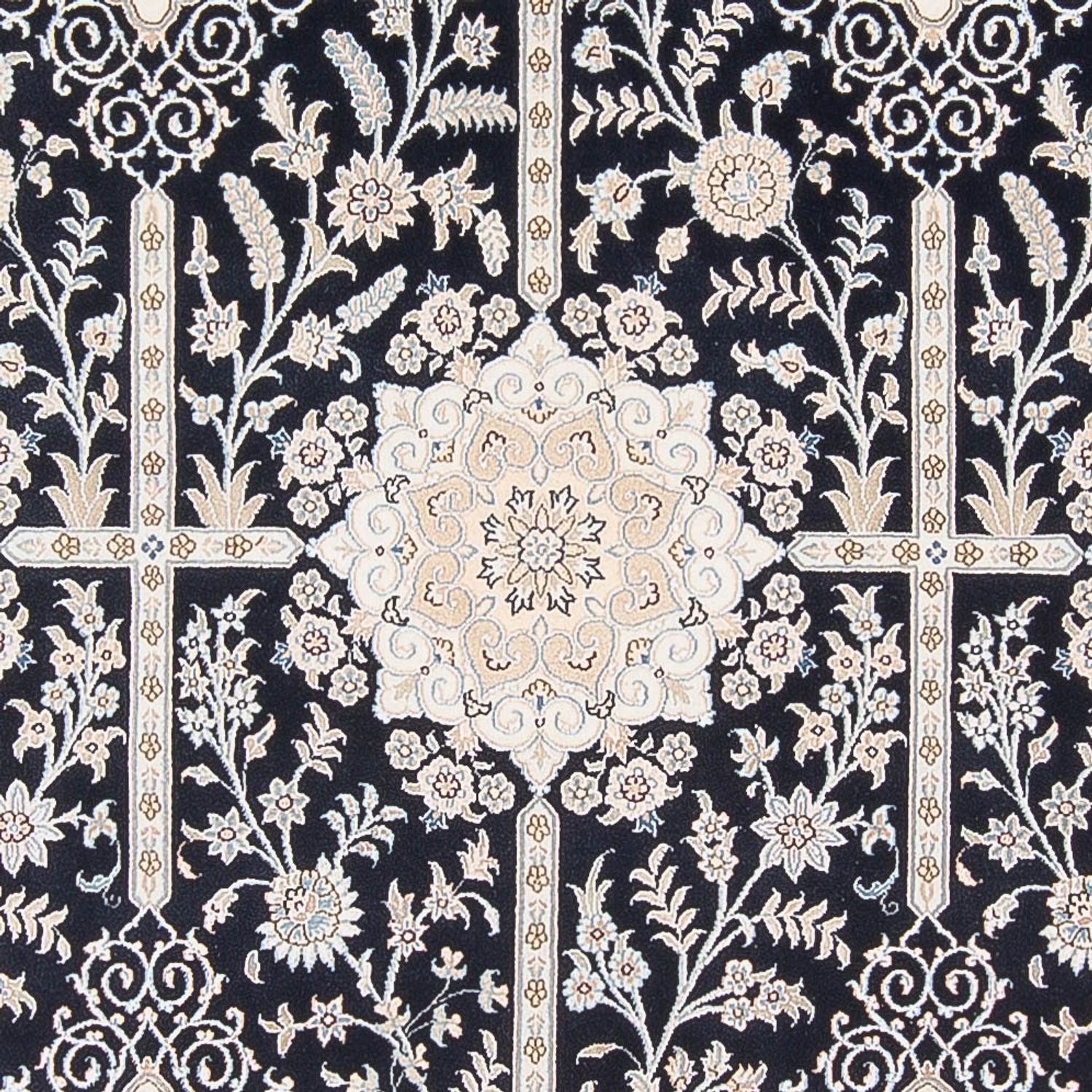 Alfombra Persa - Nain - Prima - 297 x 200 cm - azul oscuro
