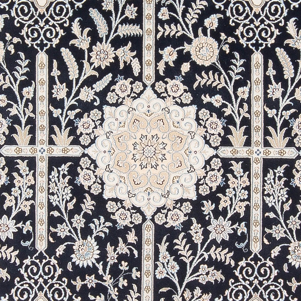 Alfombra Persa - Nain - Prima - 297 x 200 cm - azul oscuro