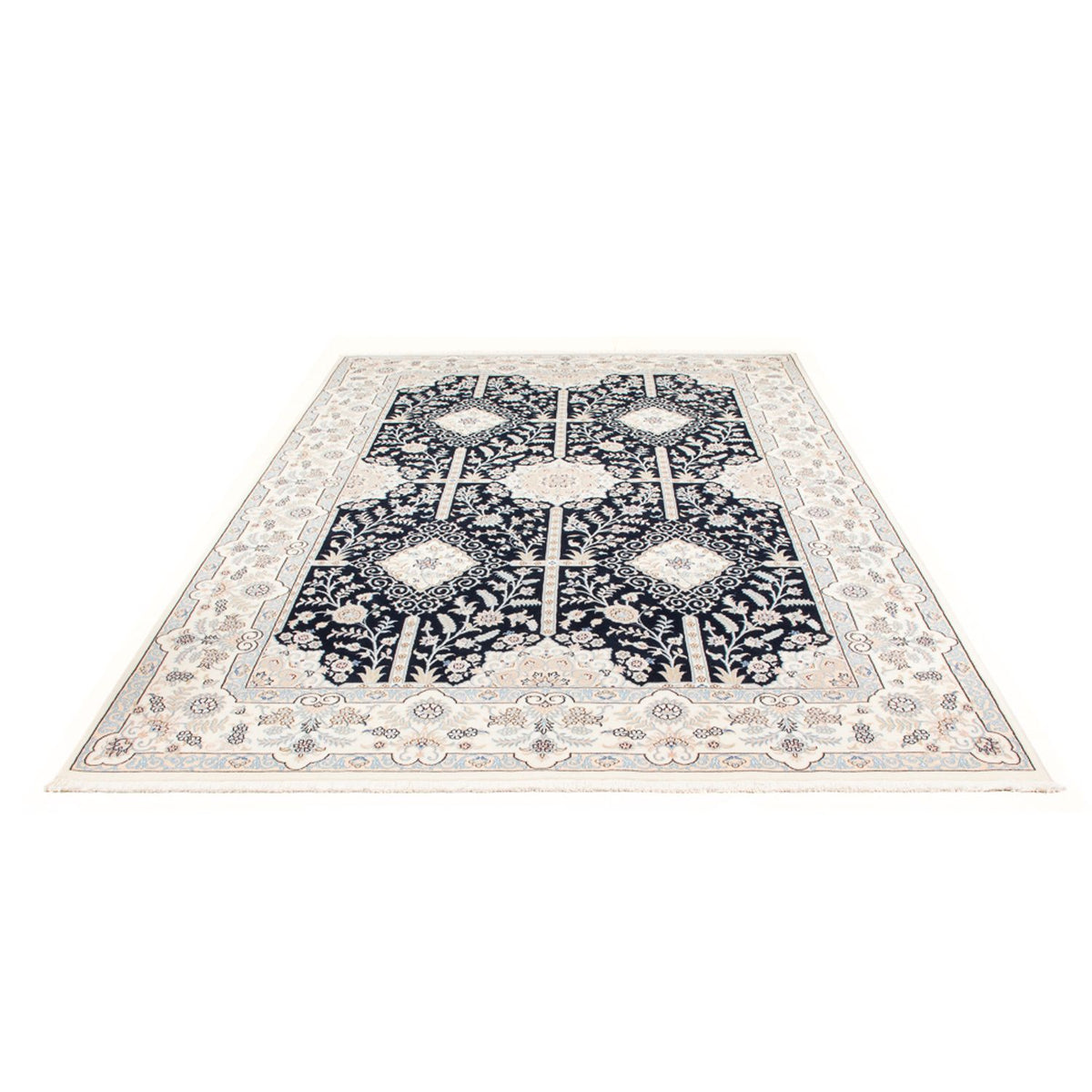 Alfombra Persa - Nain - Prima - 297 x 200 cm - azul oscuro