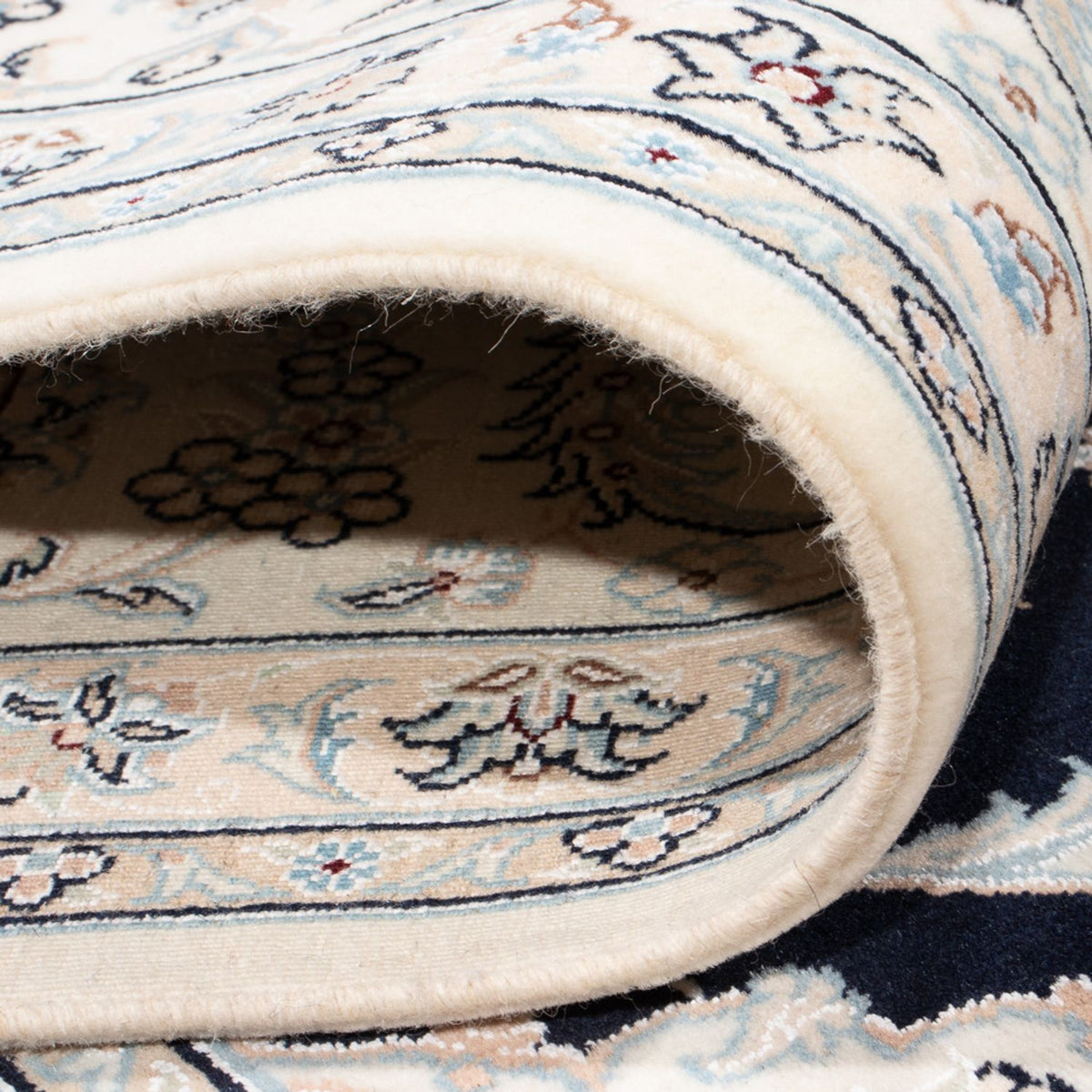 Alfombra Persa - Nain - Prima - 296 x 247 cm - azul oscuro