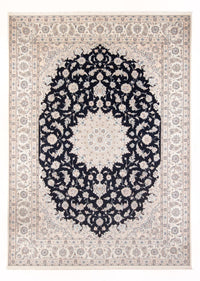 Alfombra Persa - Nain - Prima - 340 x 246 cm - azul oscuro