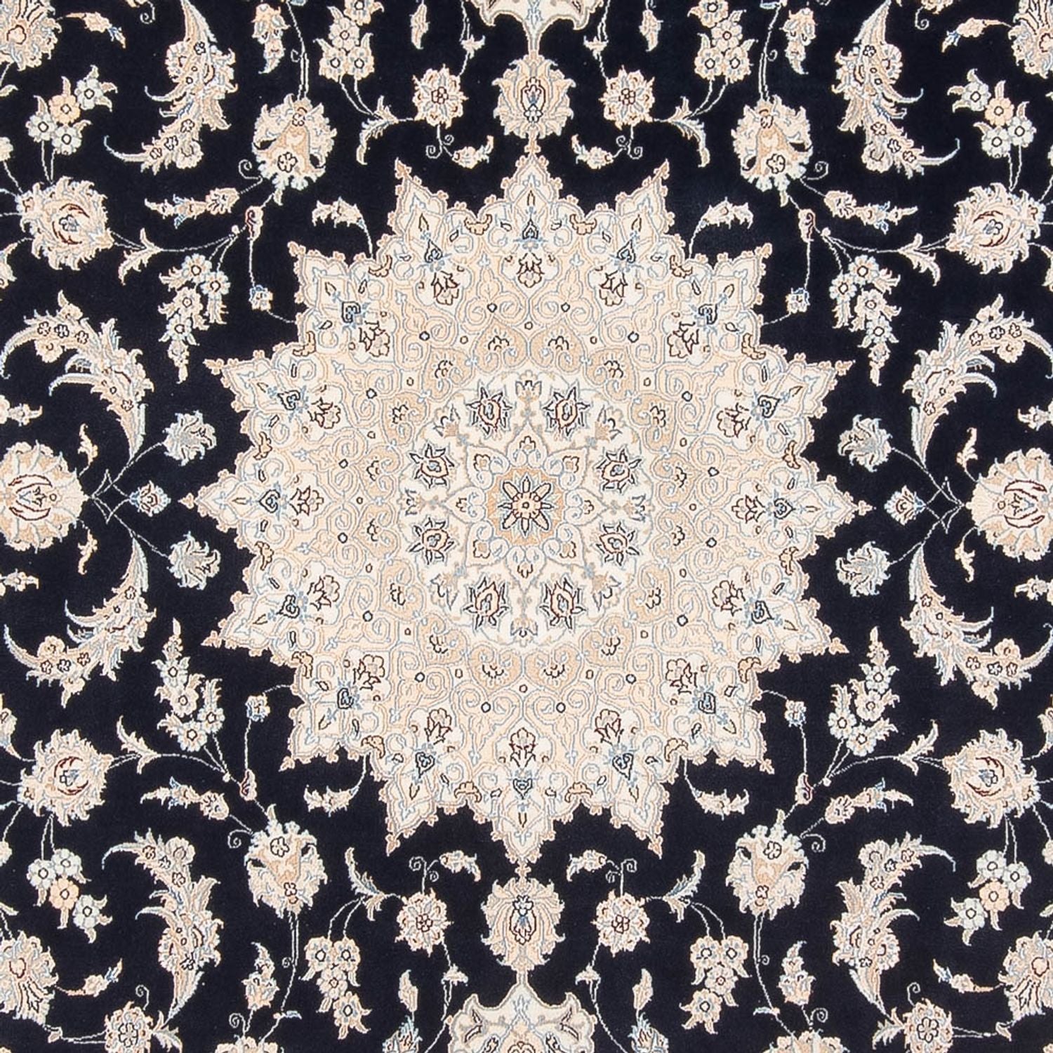 Alfombra Persa - Nain - Prima - 351 x 247 cm - azul oscuro