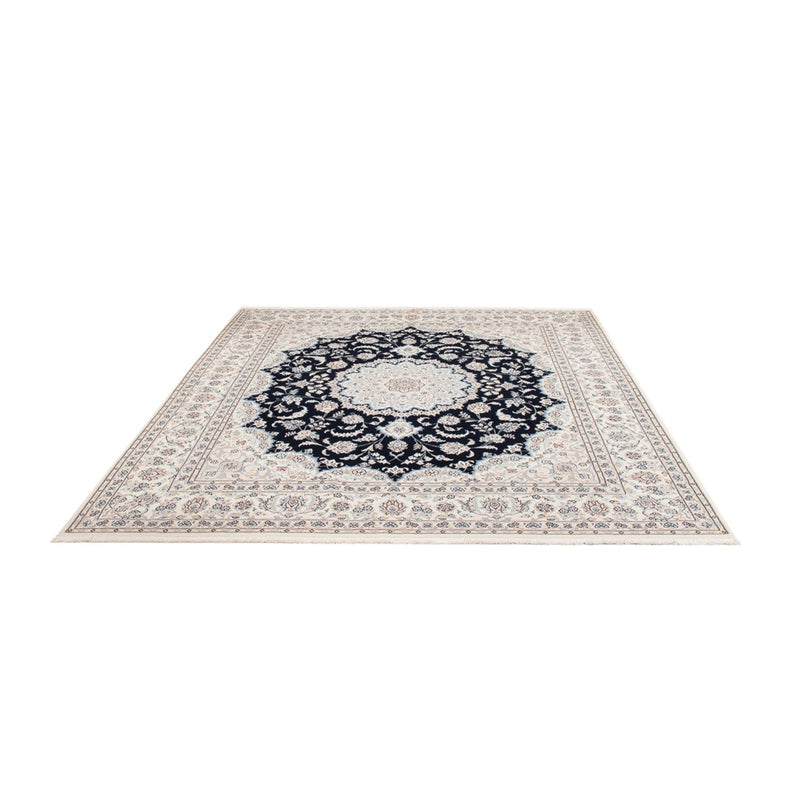 Alfombra persa - Nain - 266 x 223 cm - azul oscuro