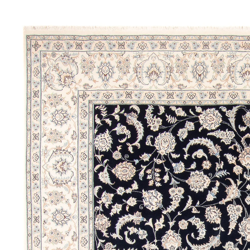 Alfombra persa - Nain - 265 x 247 cm - azul oscuro