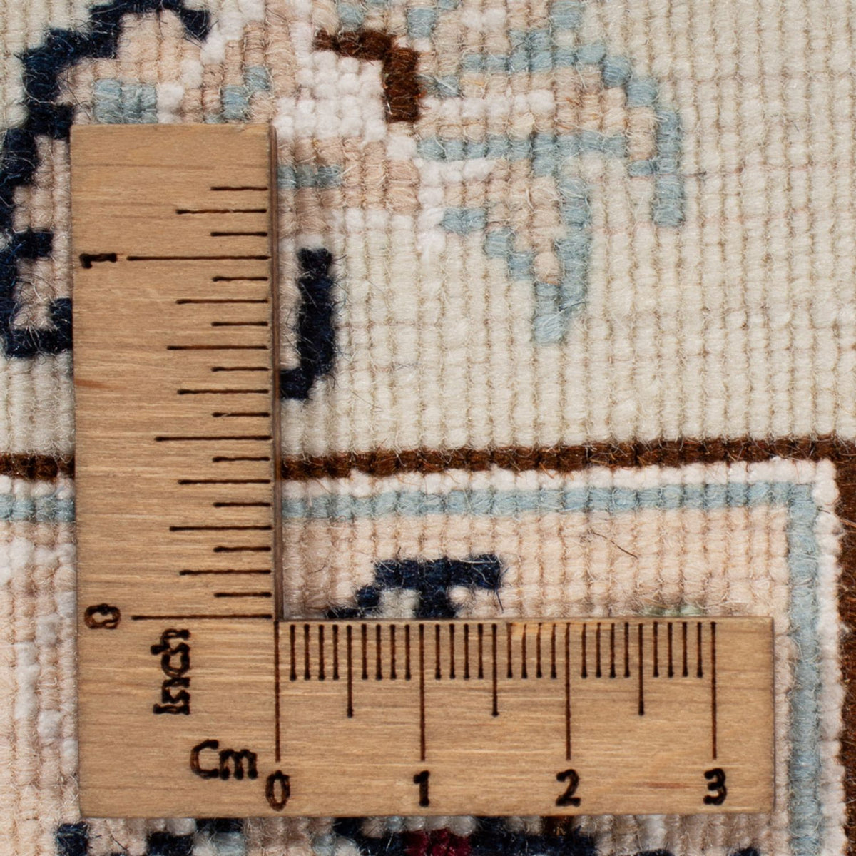 Alfombra persa - Nain - 264 x 246 cm - azul oscuro