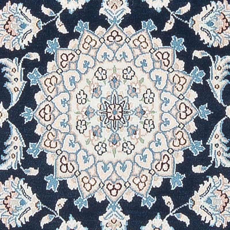 Alfombra de pasillo Alfombra Persa - Nain - Prima - 246 x 80 cm - azul oscuro