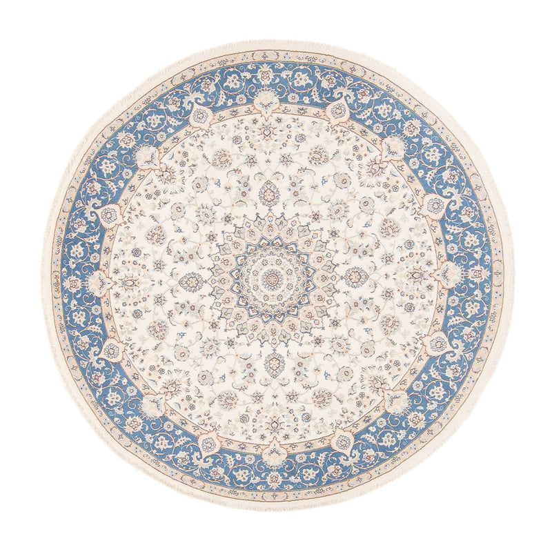 Alfombra persa - Nain redondo  - 200 x 200 cm - crema