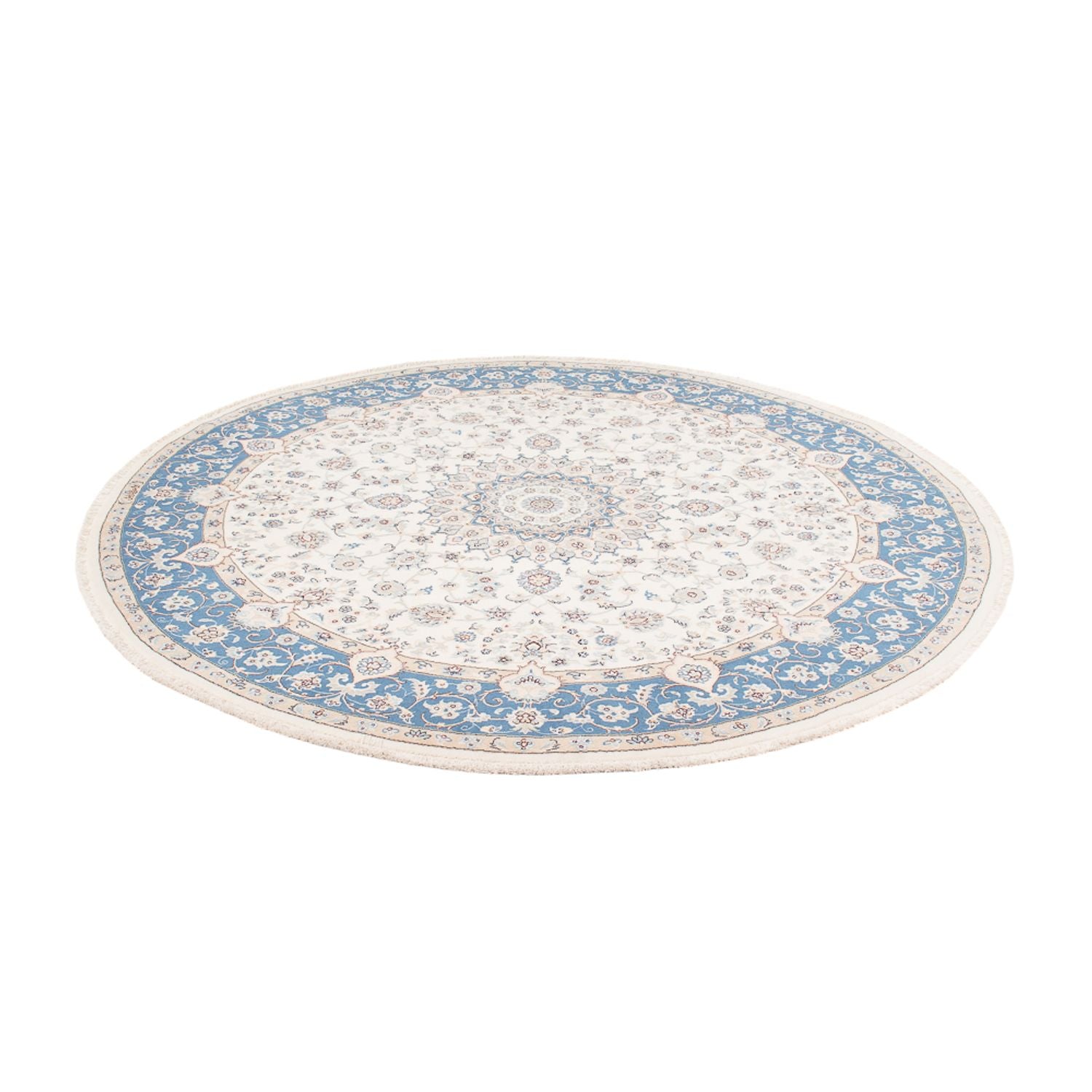 Alfombra persa - Nain redondo  - 200 x 200 cm - crema