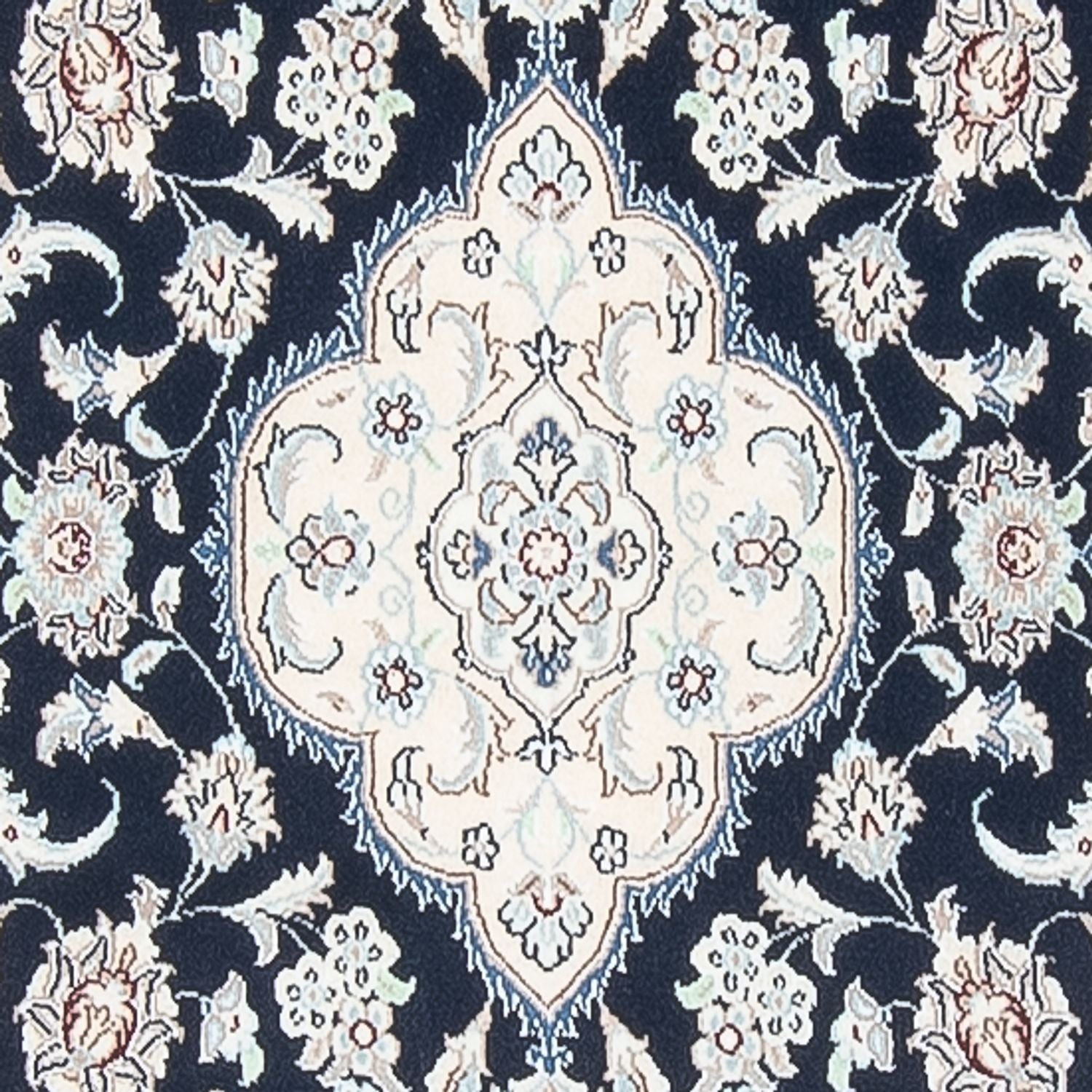 Alfombra de pasillo Alfombra Persa - Nain - Prima - 392 x 87 cm - azul oscuro