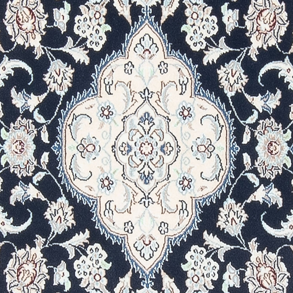 Alfombra de pasillo Alfombra Persa - Nain - Prima - 392 x 87 cm - azul oscuro