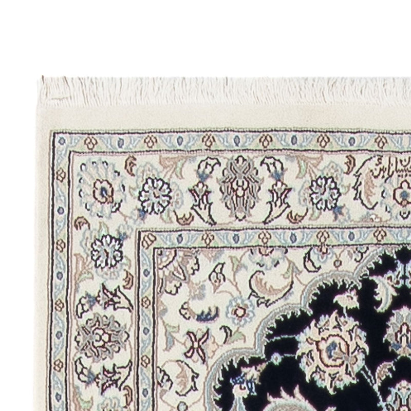 Alfombra de pasillo Alfombra Persa - Nain - Prima - 392 x 87 cm - azul oscuro