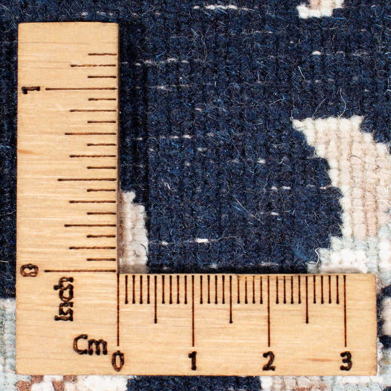 Alfombra de pasillo Alfombra Persa - Nain - Prima - 392 x 87 cm - azul oscuro