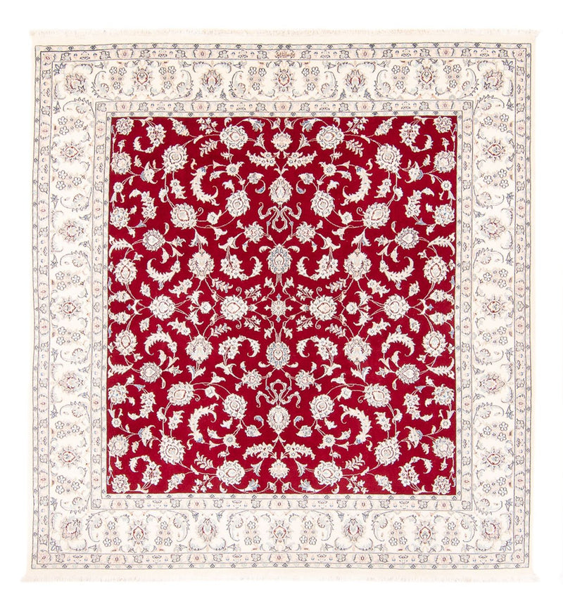 Alfombra persa - Nain cuadrado  - 215 x 195 cm - rojo