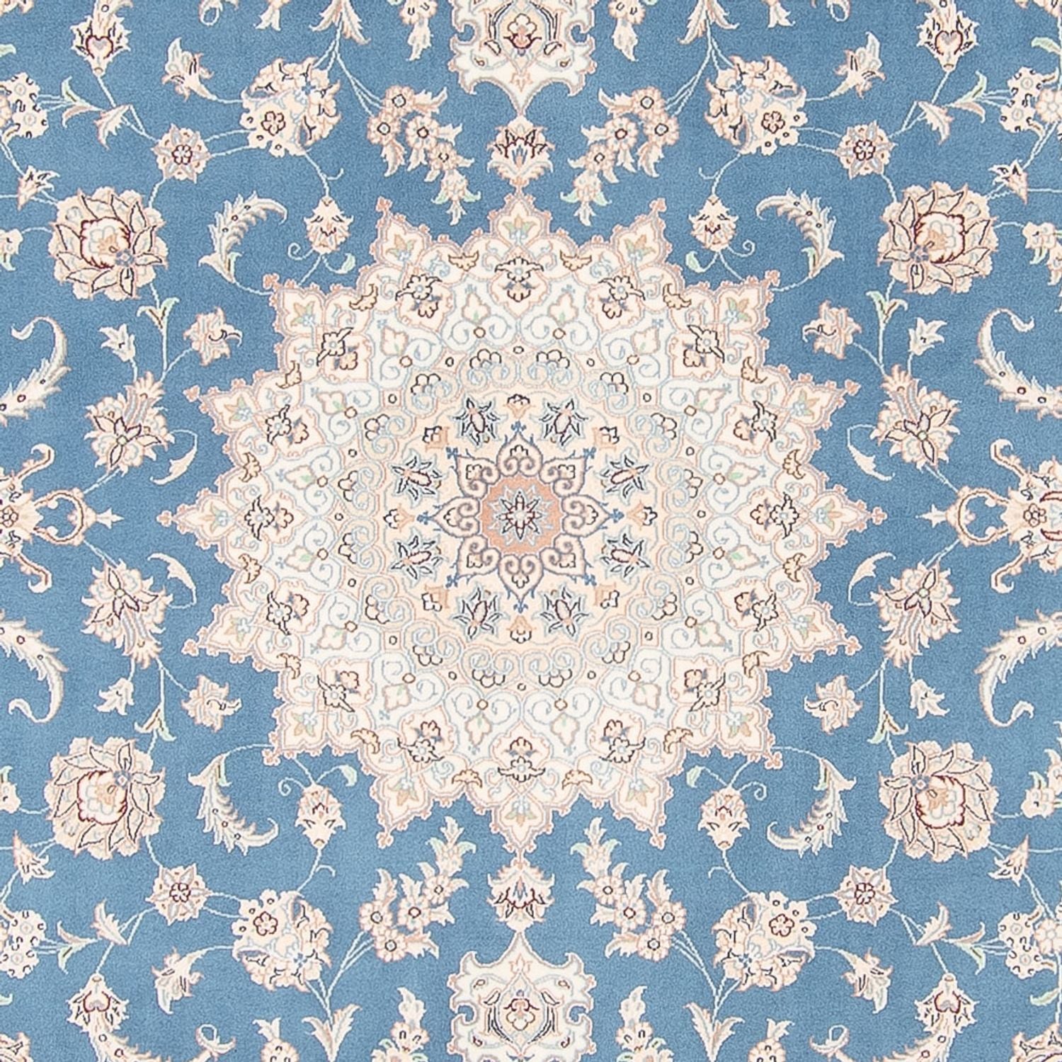 Alfombra persa - Nain - 263 x 227 cm - azul