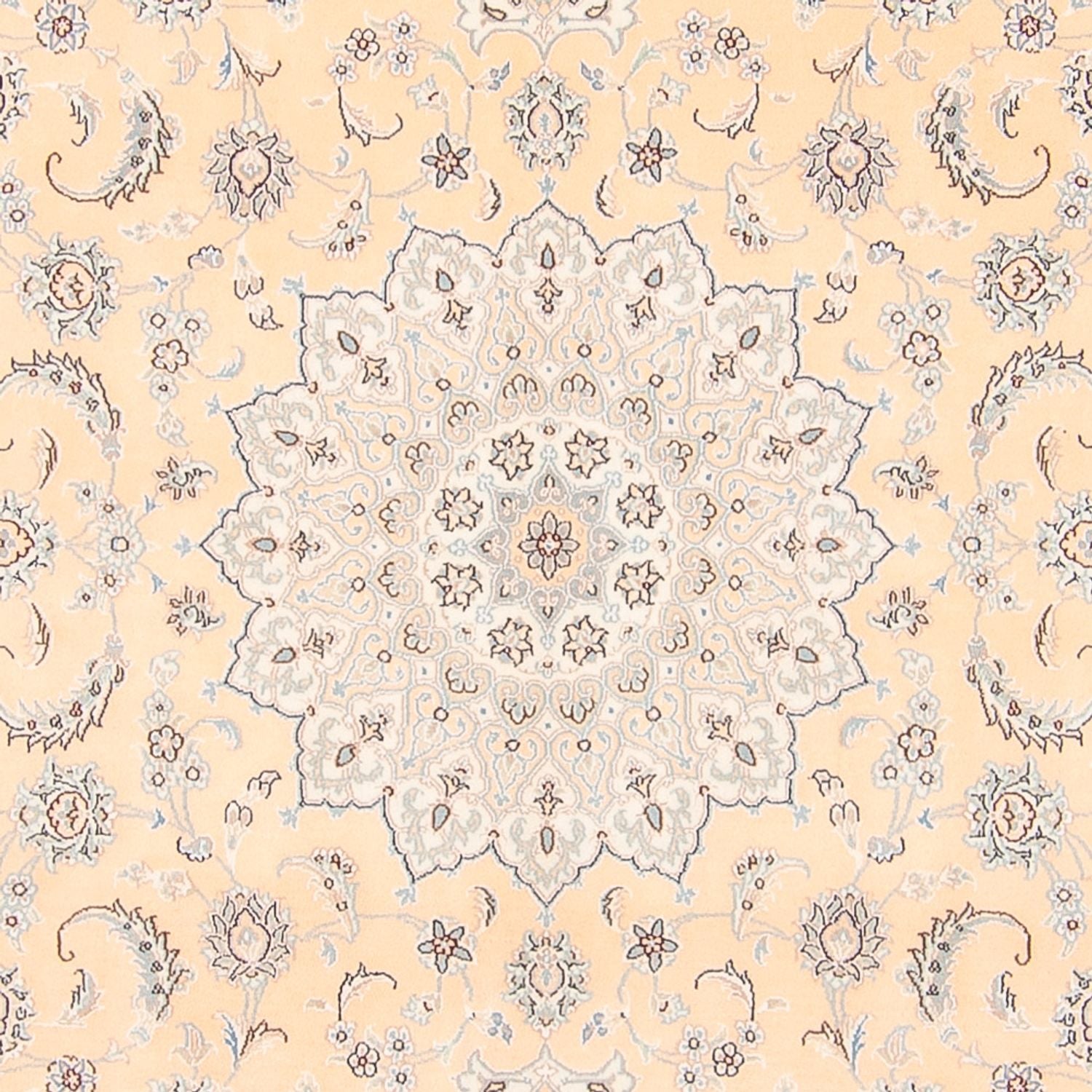 Alfombra persa - Nain - 250 x 208 cm - salmón