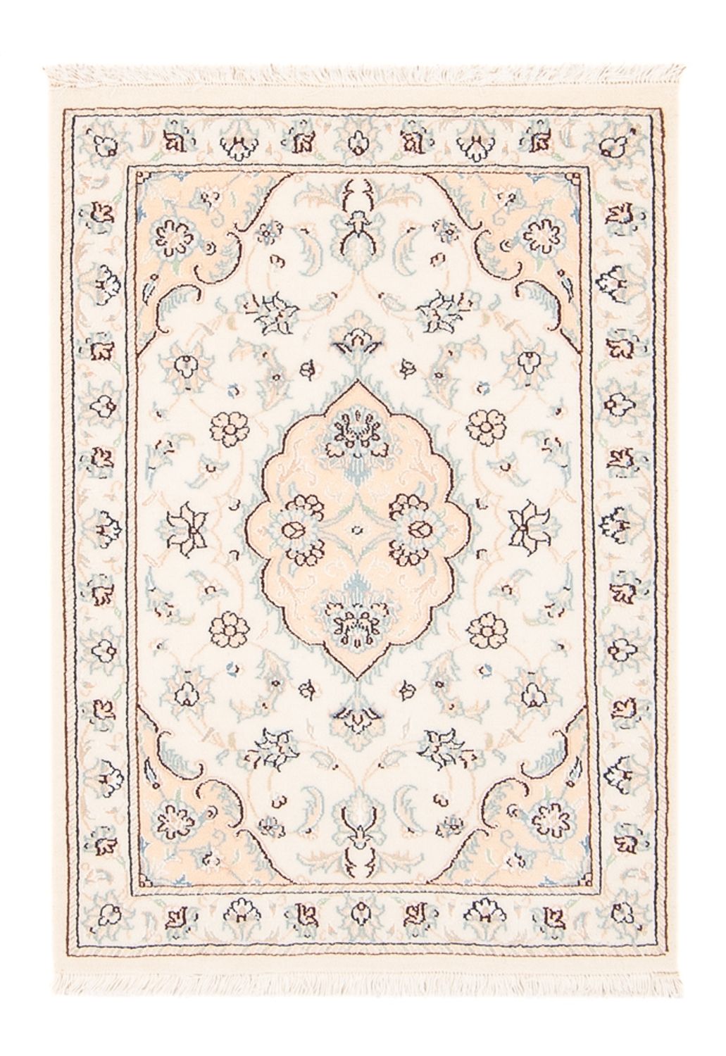 Alfombra persa - Nain - 92 x 59 cm - crema
