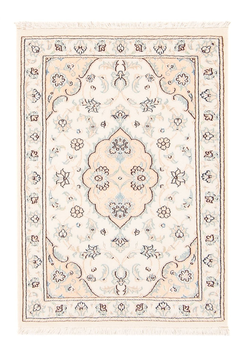 Alfombra persa - Nain - 92 x 59 cm - crema