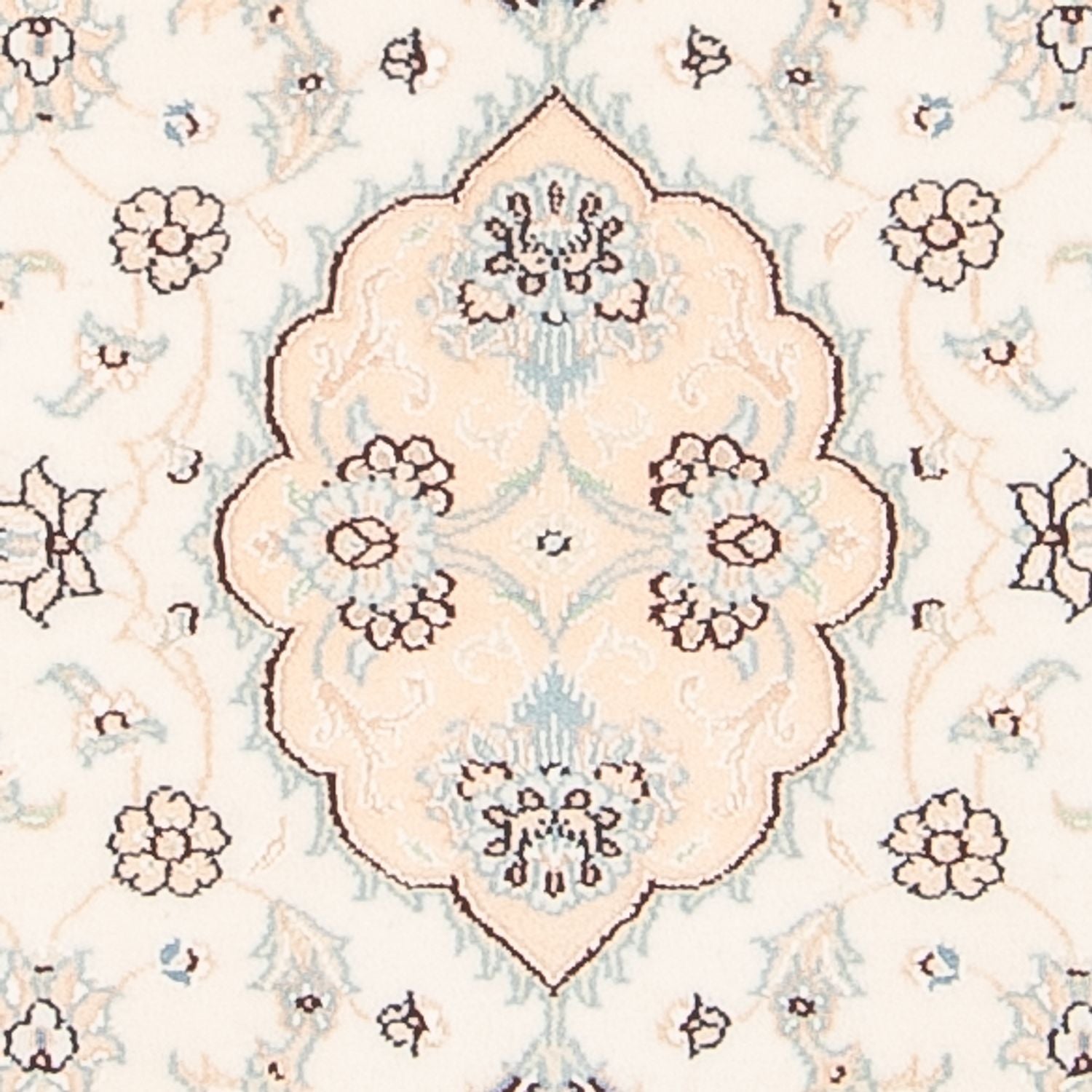Alfombra persa - Nain - 92 x 59 cm - crema