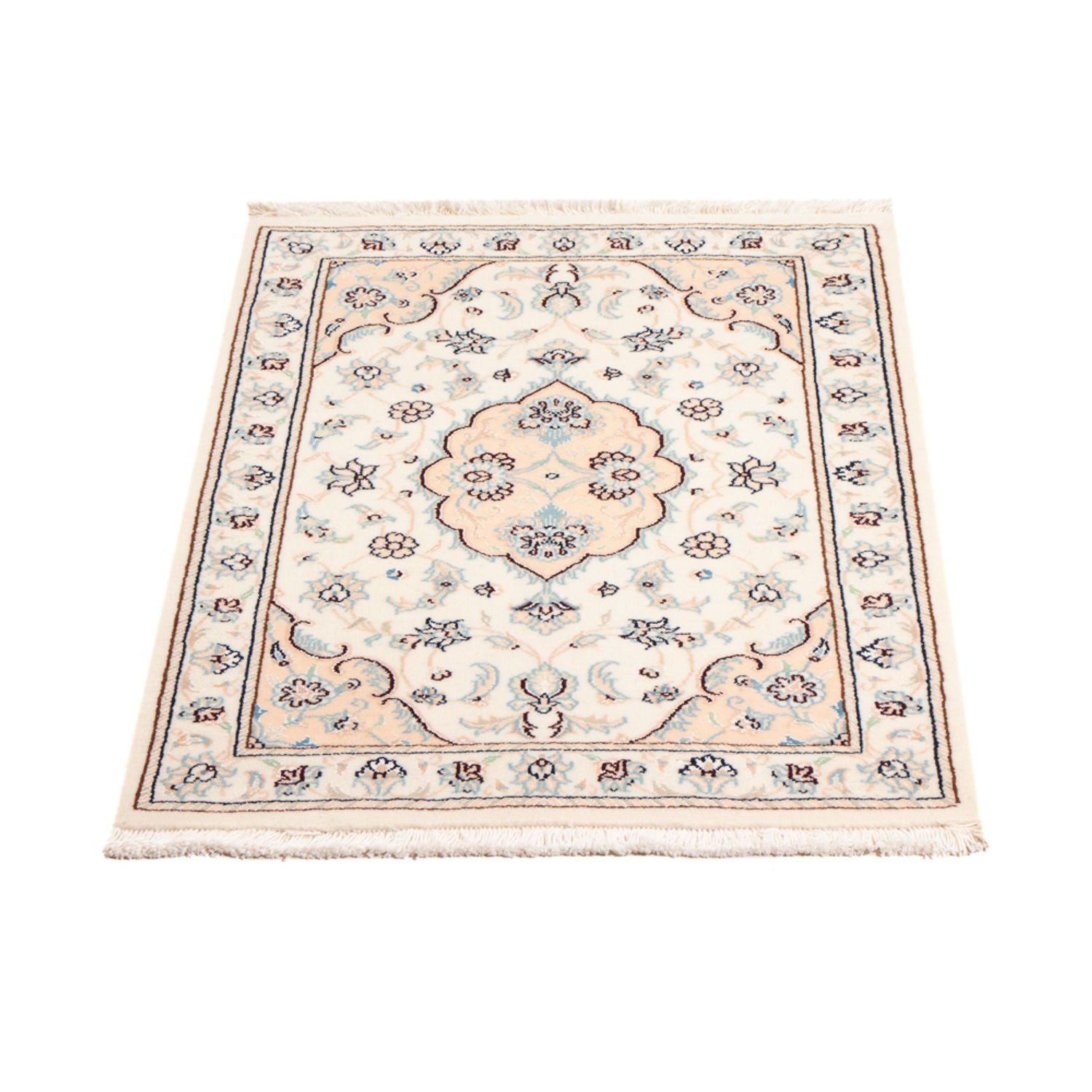 Alfombra persa - Nain - 92 x 59 cm - crema