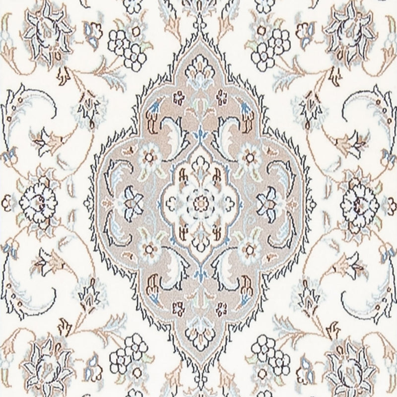 Alfombra de pasillo Alfombra Persa - Nain - Prima - 398 x 88 cm - crema