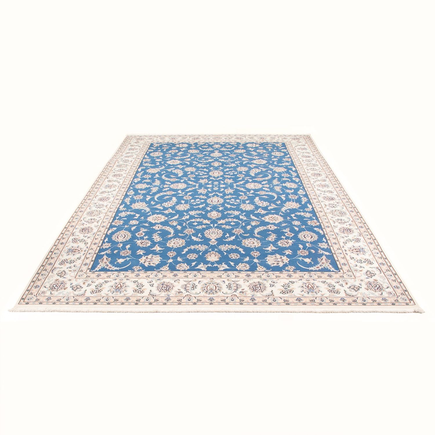 Alfombra Persa - Nain - Prima - 302 x 203 cm - azul claro