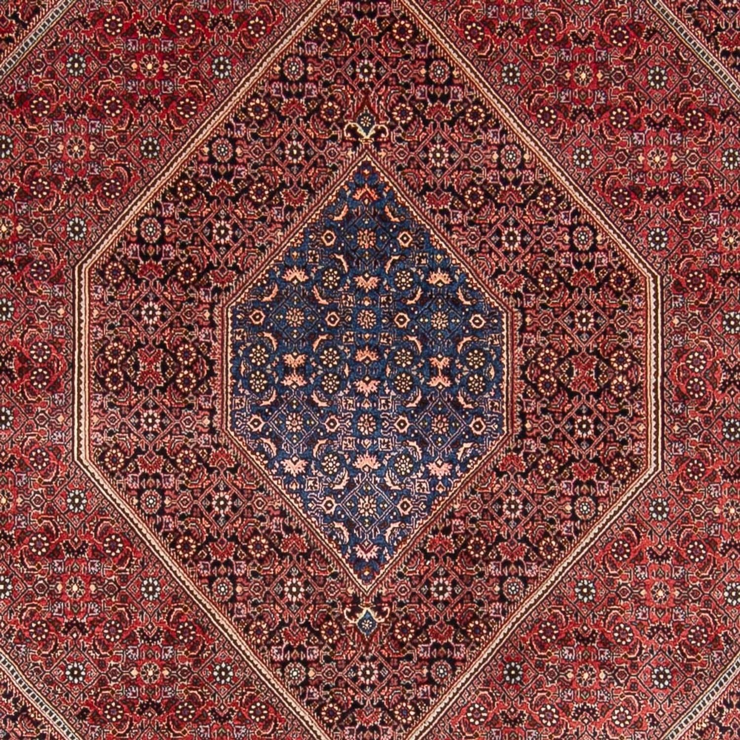 Alfombra persa - Nain - 252 x 199 cm - rojo burdeos