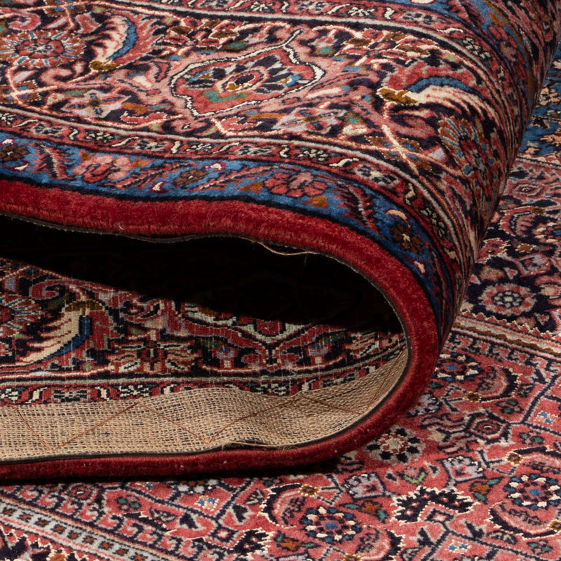 Alfombra persa - Nain - 252 x 199 cm - rojo burdeos