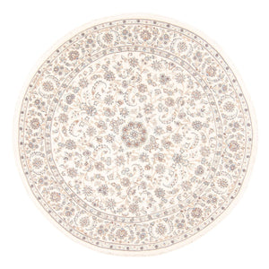Alfombra persa - Nain redondo  - 203 x 200 cm - crema