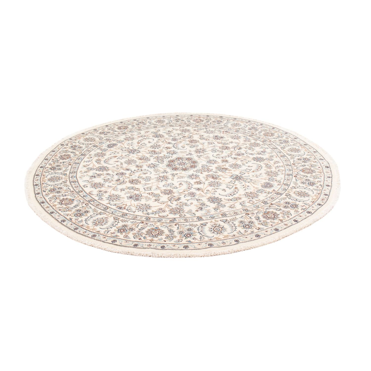 Alfombra persa - Nain redondo  - 203 x 200 cm - crema