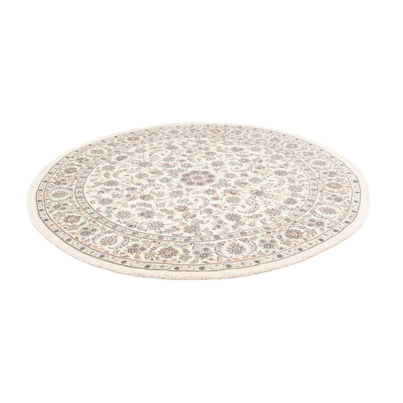 Alfombra persa - Nain redondo  - 203 x 200 cm - crema