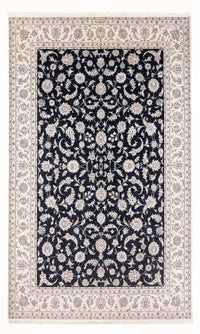 Alfombra Persa - Nain - Prima - 297 x 198 cm - azul oscuro
