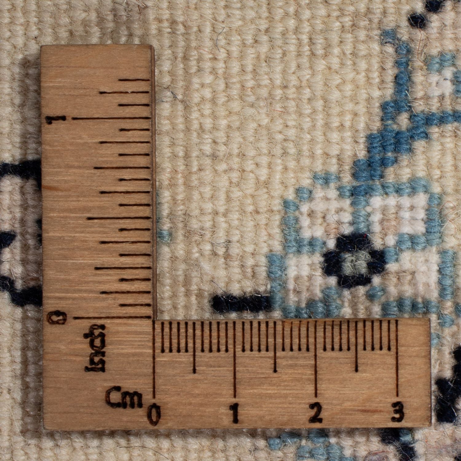 Alfombra persa - Nain - 96 x 61 cm - crema