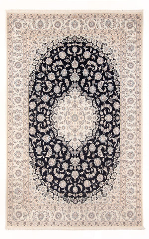 Alfombra Persa - Nain - Prima - 300 x 200 cm - azul oscuro