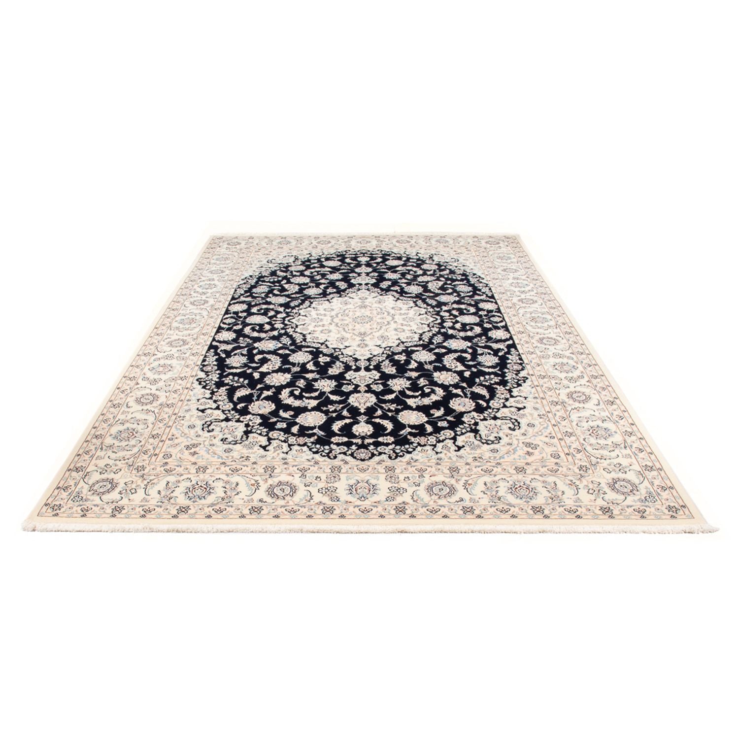 Alfombra Persa - Nain - Prima - 300 x 200 cm - azul oscuro