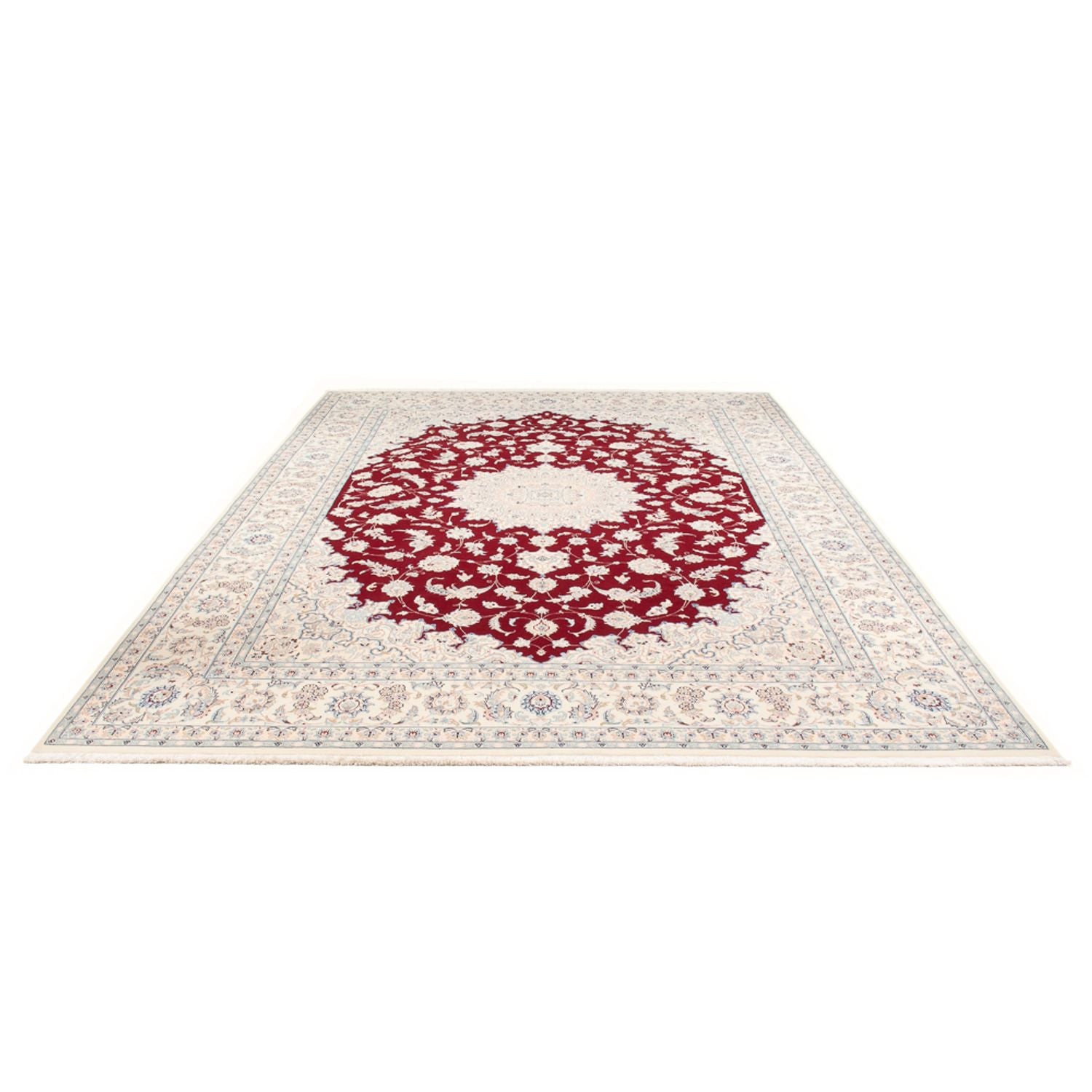 Alfombra Persa - Nain - Prima - 348 x 250 cm - rojo