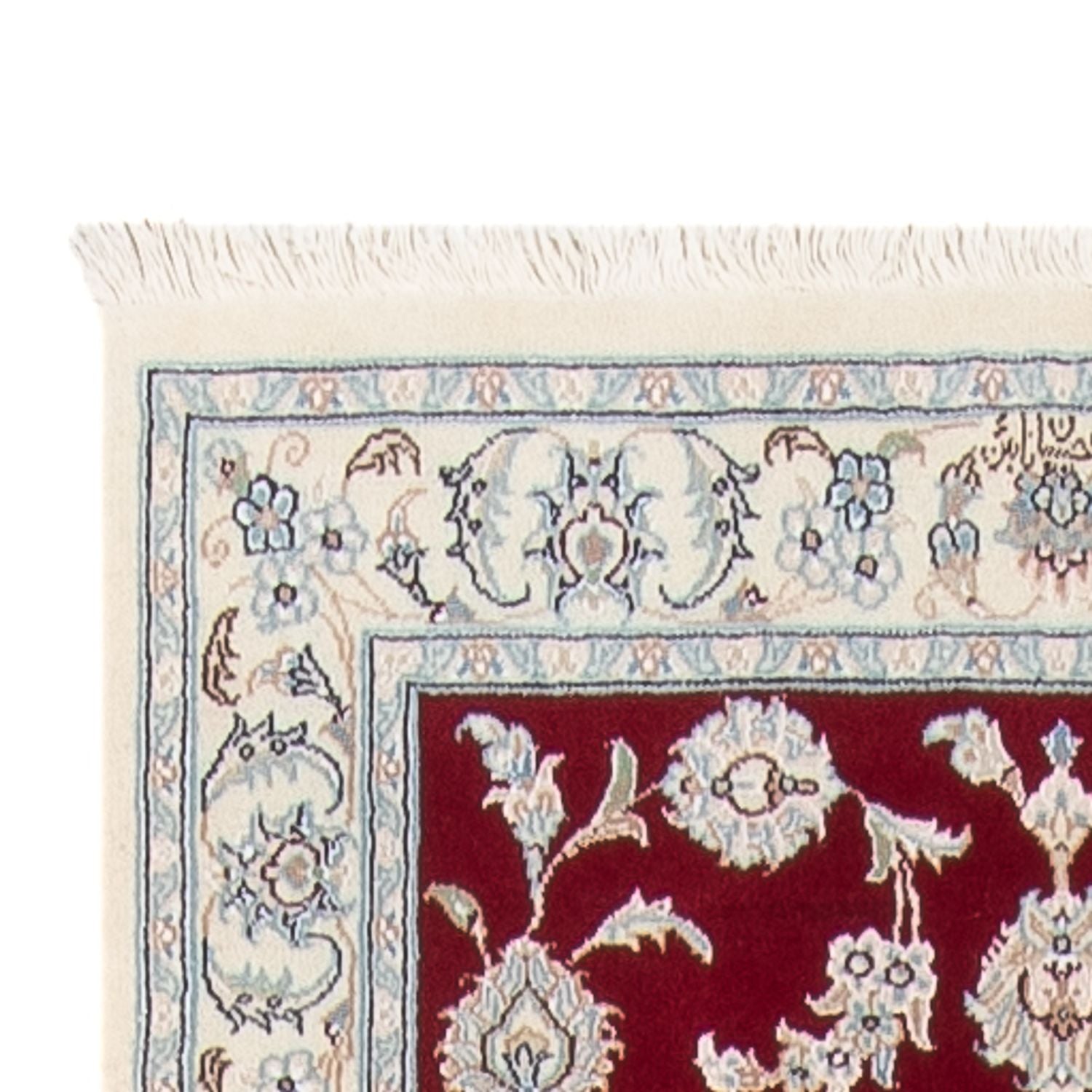 Alfombra de pasillo Alfombra Persa - Nain - Prima - 346 x 86 cm - rojo