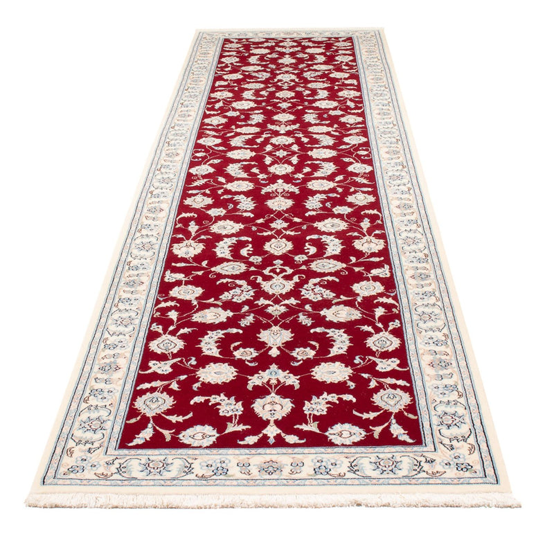 Alfombra de pasillo Alfombra Persa - Nain - Prima - 346 x 86 cm - rojo