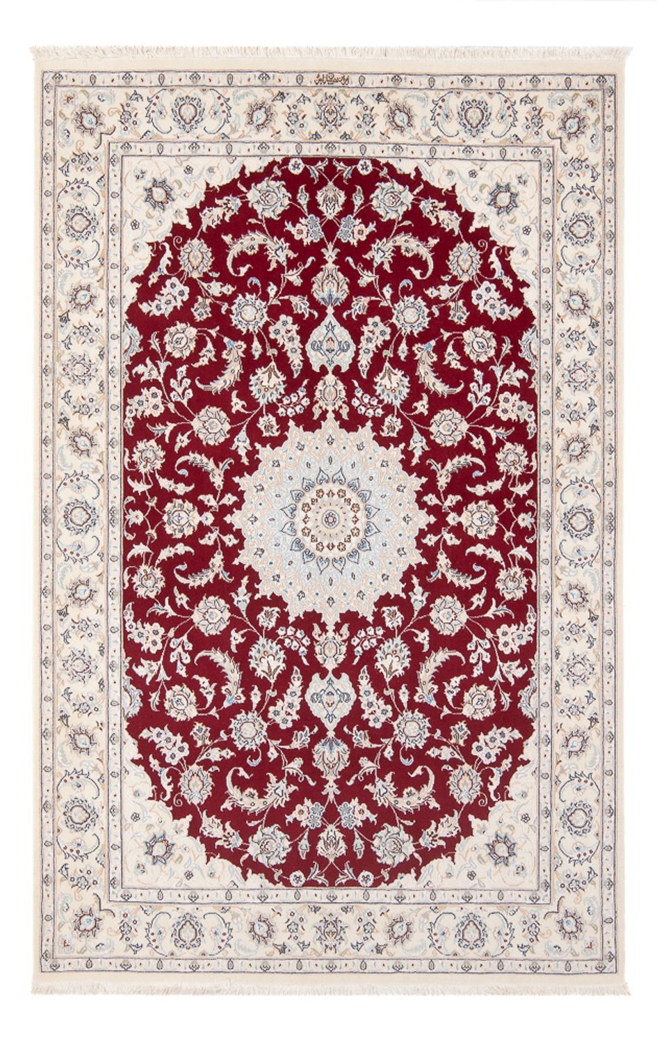 Alfombra Persa - Nain - Prima - 205 x 135 cm - rojo