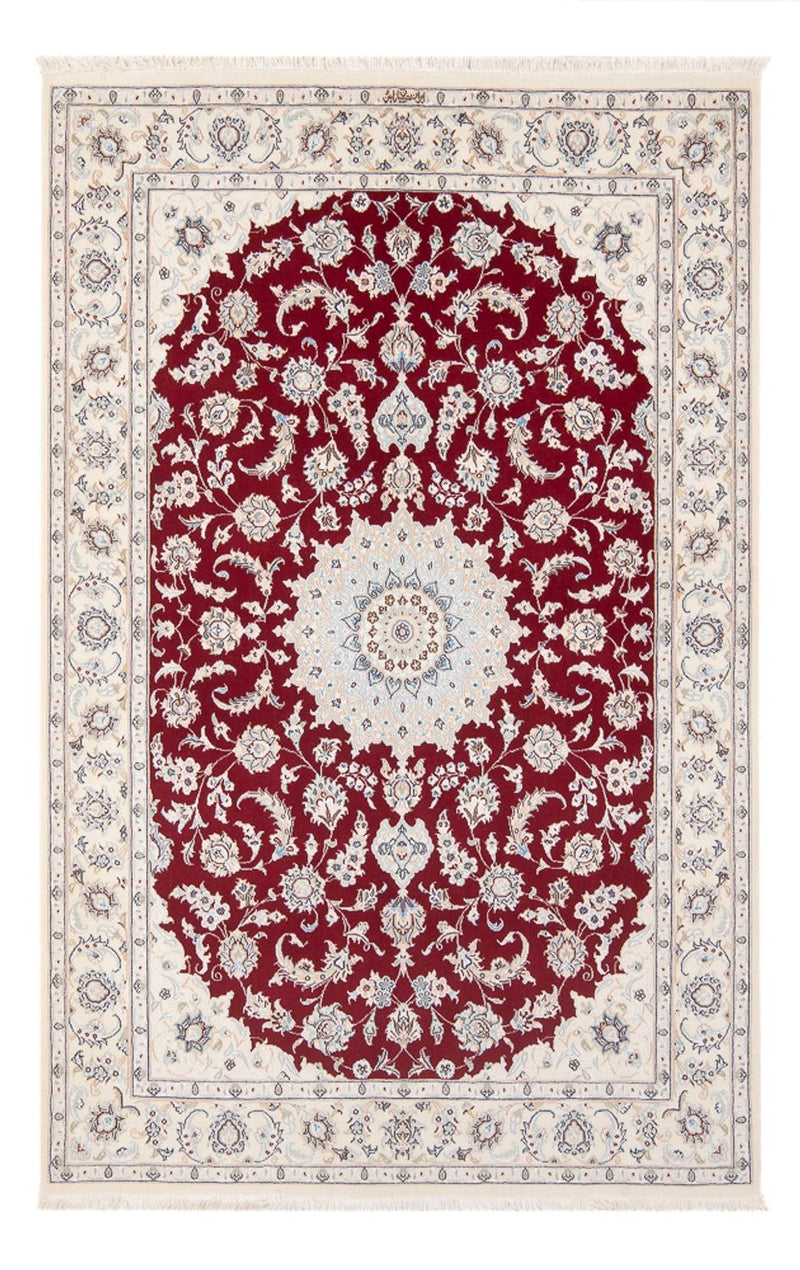 Alfombra Persa - Nain - Prima - 205 x 135 cm - rojo