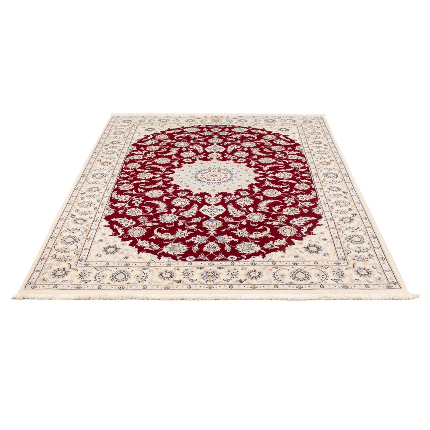 Alfombra Persa - Nain - Prima - 205 x 135 cm - rojo
