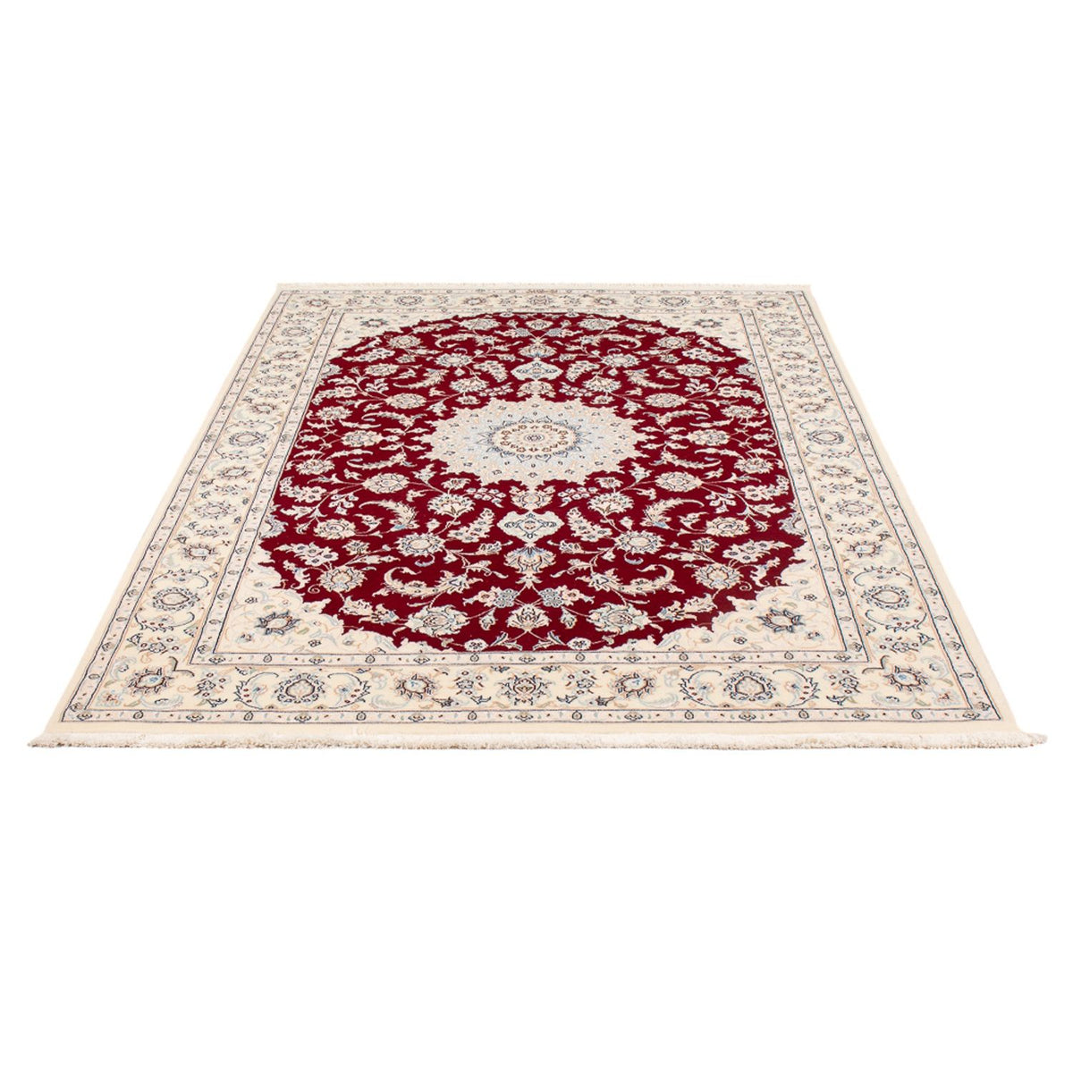 Alfombra Persa - Nain - Prima - 205 x 135 cm - rojo