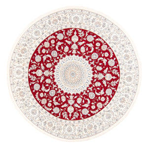Alfombra persa - Nain redondo  - 200 x 200 cm - rojo