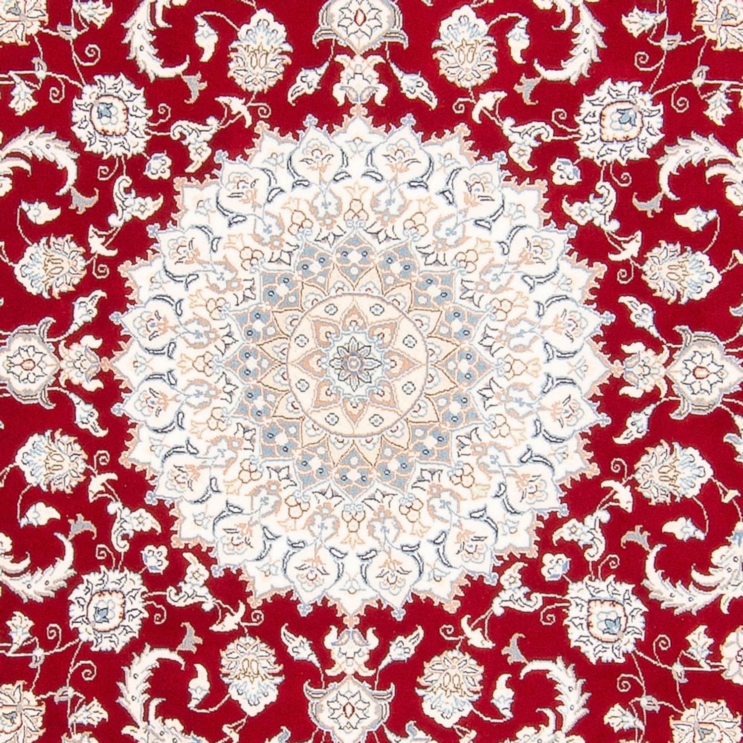 Alfombra persa - Nain redondo  - 200 x 200 cm - rojo
