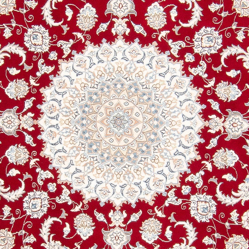 Alfombra persa - Nain redondo  - 200 x 200 cm - rojo