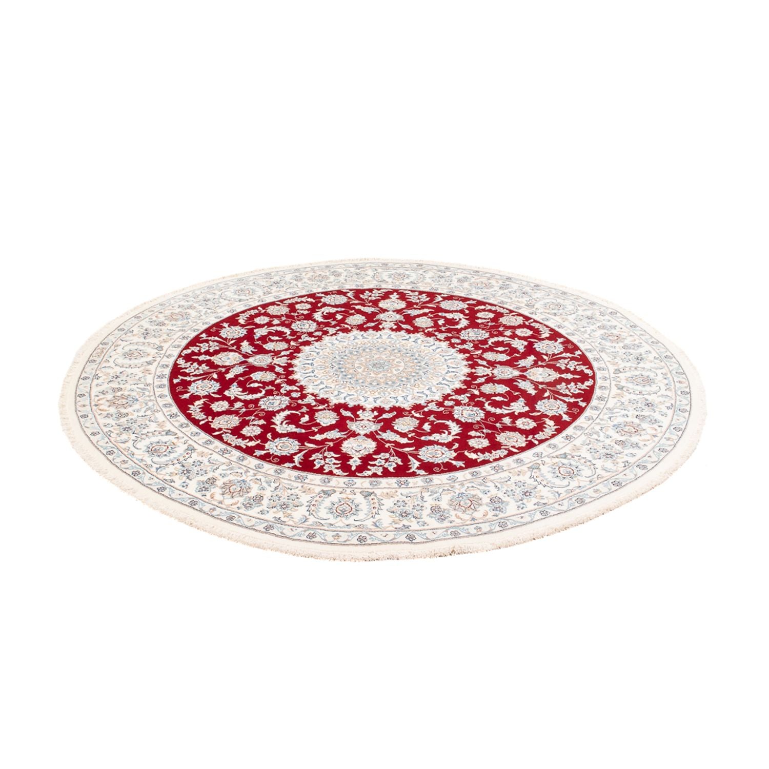 Alfombra persa - Nain redondo  - 200 x 200 cm - rojo