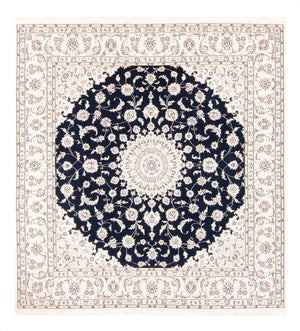 Alfombra persa - Nain cuadrado  - 210 x 200 cm - azul oscuro