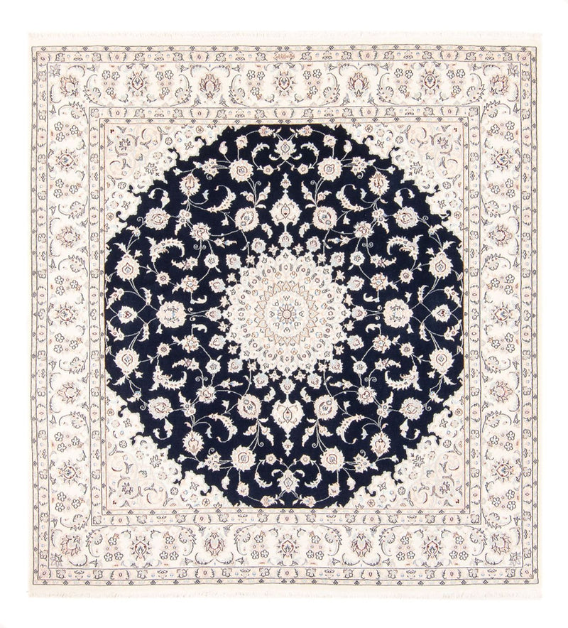 Alfombra persa - Nain cuadrado  - 210 x 200 cm - azul oscuro