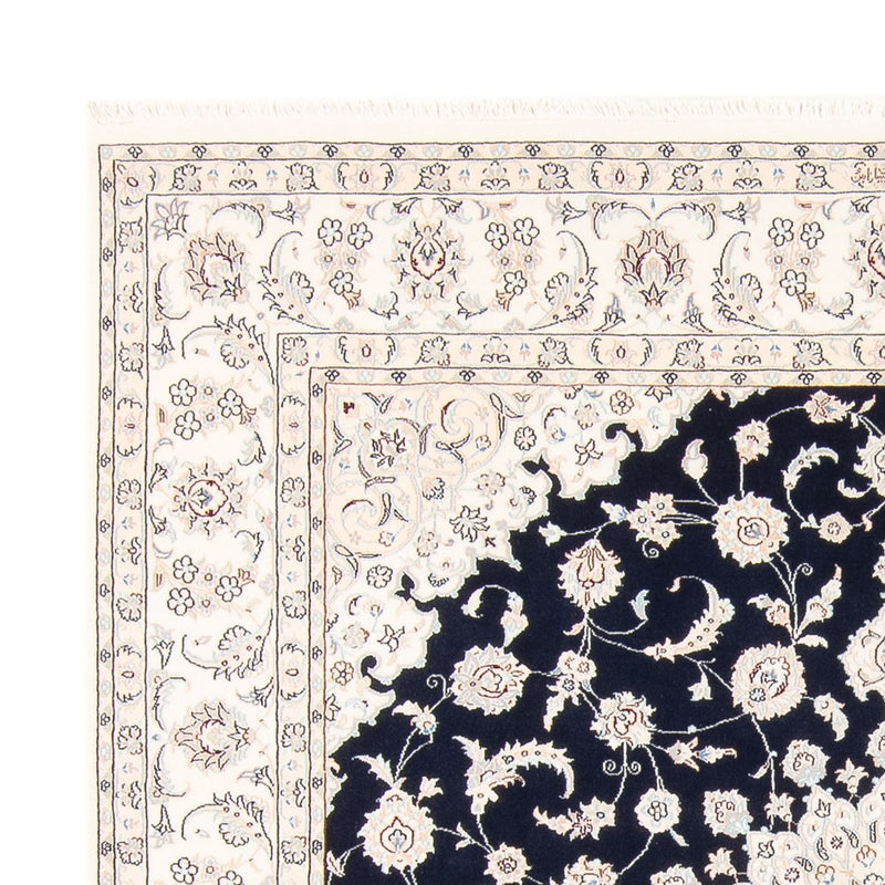 Alfombra persa - Nain cuadrado  - 210 x 200 cm - azul oscuro