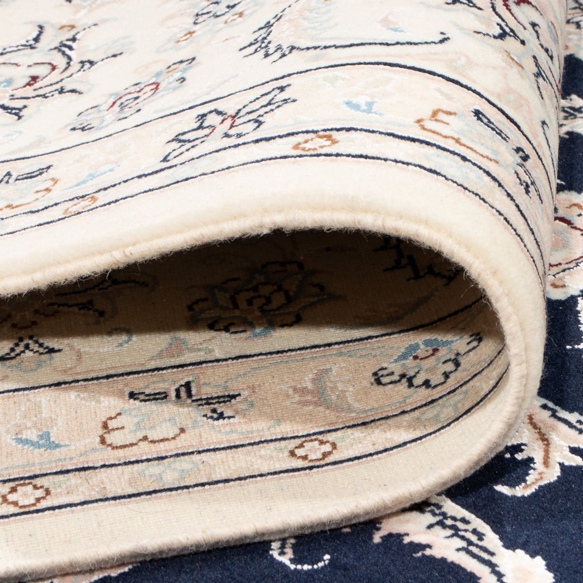 Alfombra Persa - Nain - Prima - 305 x 248 cm - azul oscuro